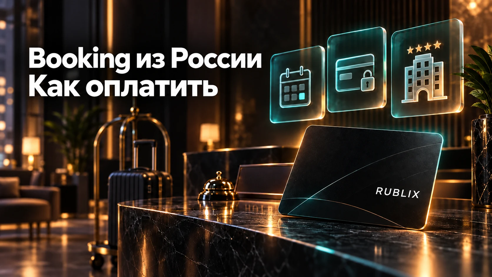 Бронь отеля, карта Rublix и проверка условий оплаты